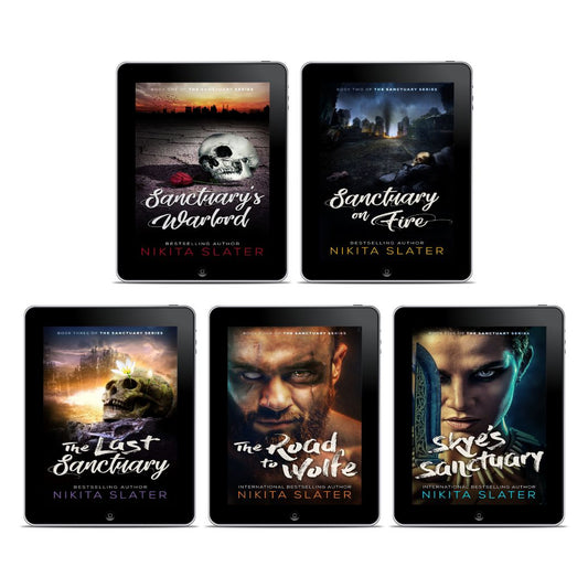 Sanctuary 5-book Series dark dystopian romance by Nikita Slater
