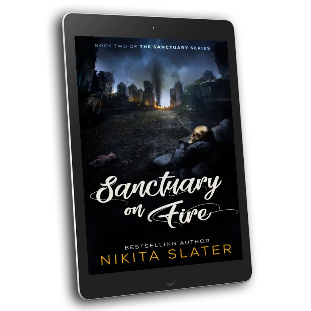 Sanctuary on Fire by Nikita Slater zombie thriller dystopian post apocalypse romance