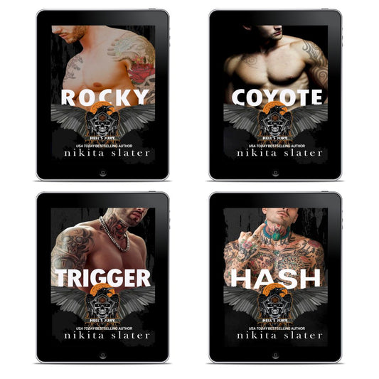 Hell's Jury MC 4-books bundle biker romance by Nikita Slater