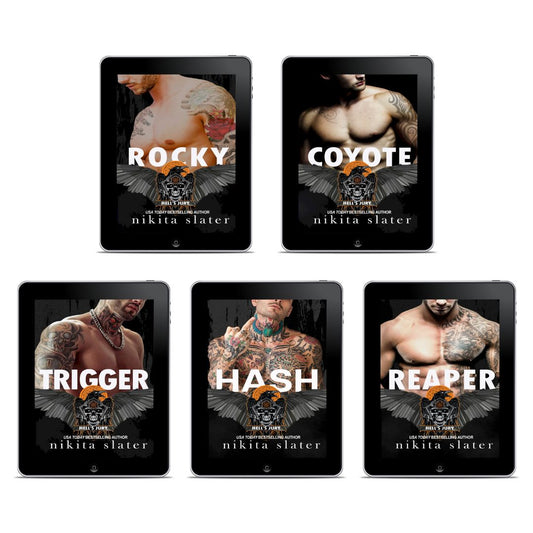 Hell's Jury MC 5-book bundle biker romance by Nikita Slater